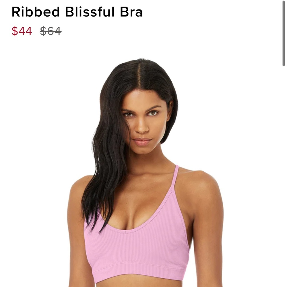 NEW ALO Yoga Ribbed Blissful Bra